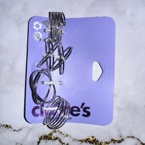 Silver tone Multi-Pack Fashion Rings-0S